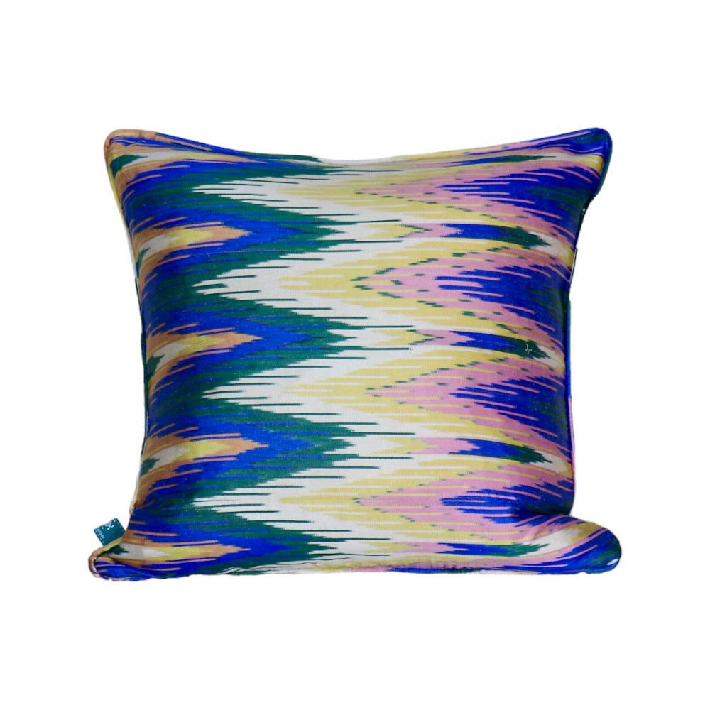 Blue Majorelle Ikat Pillow