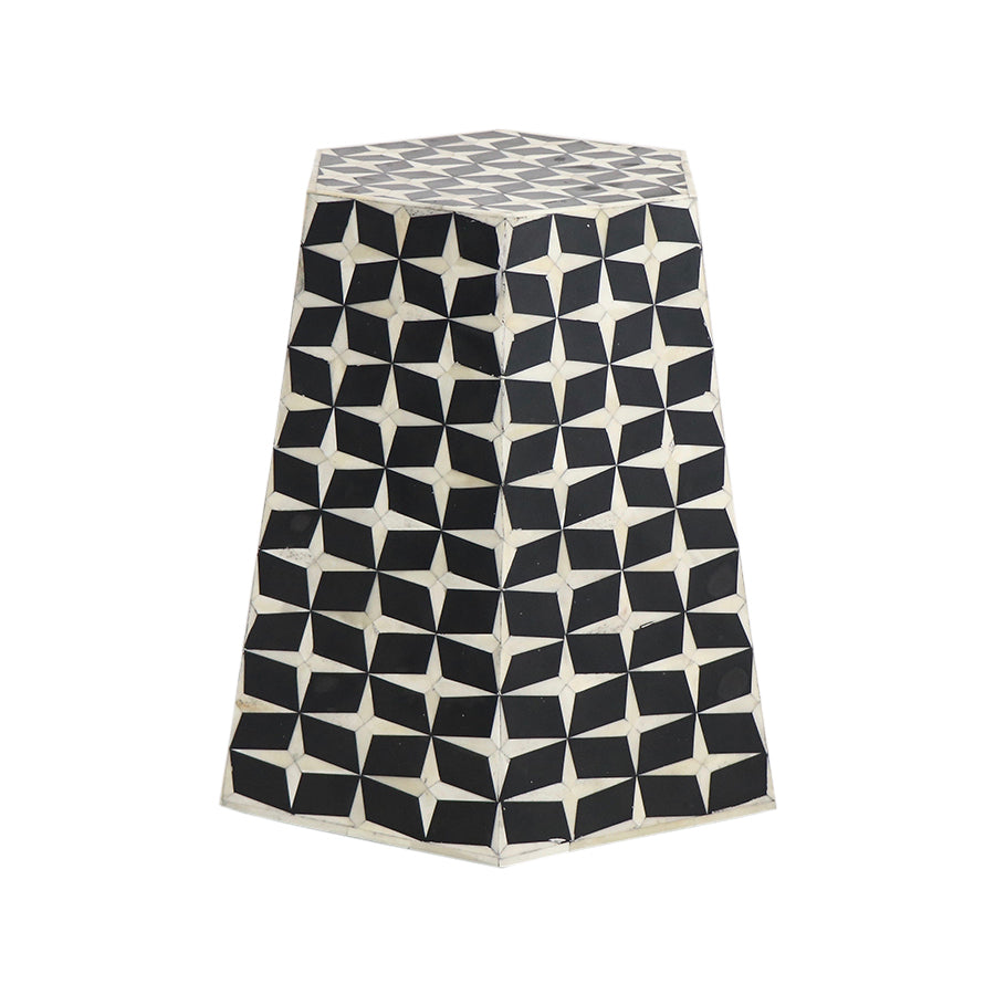 Hexagonal Bone Inlay table