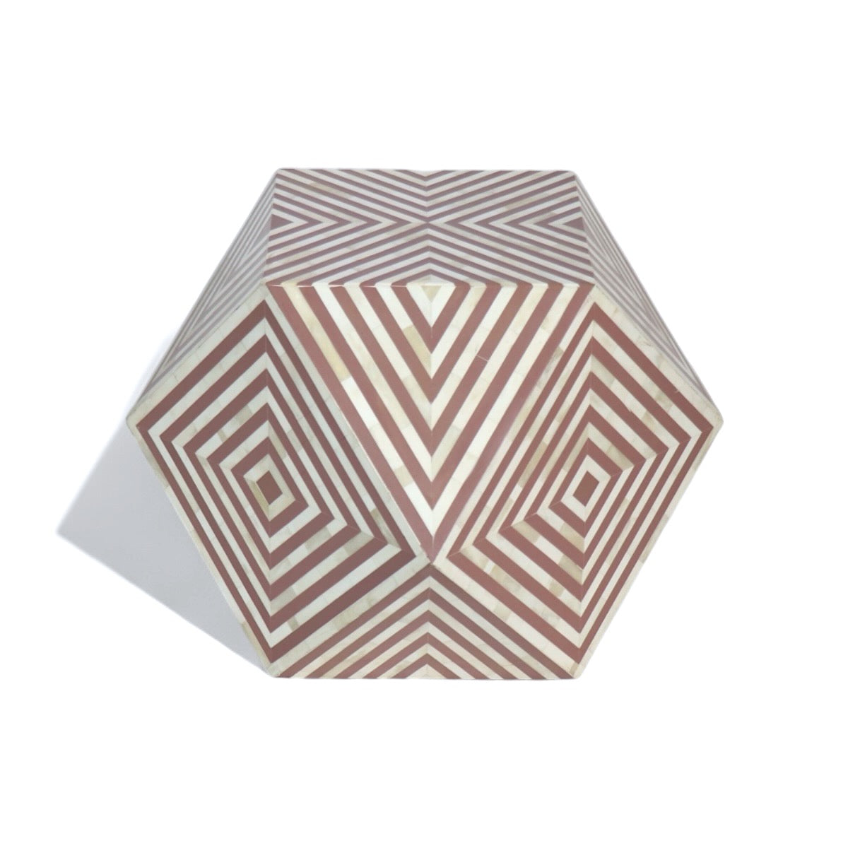 Diamond Bone Inlay Coffee Table