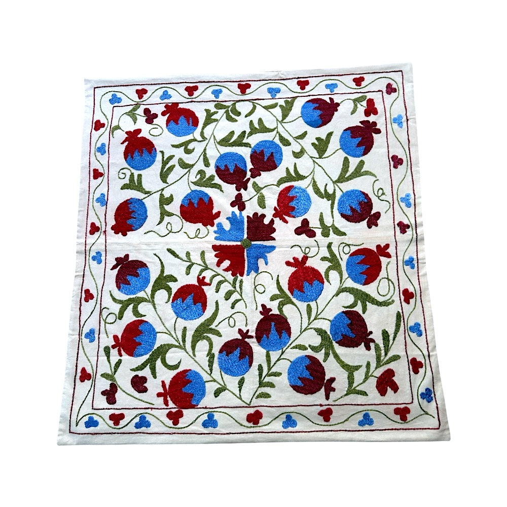 Hand-Embroidered Suzani Tablecloth