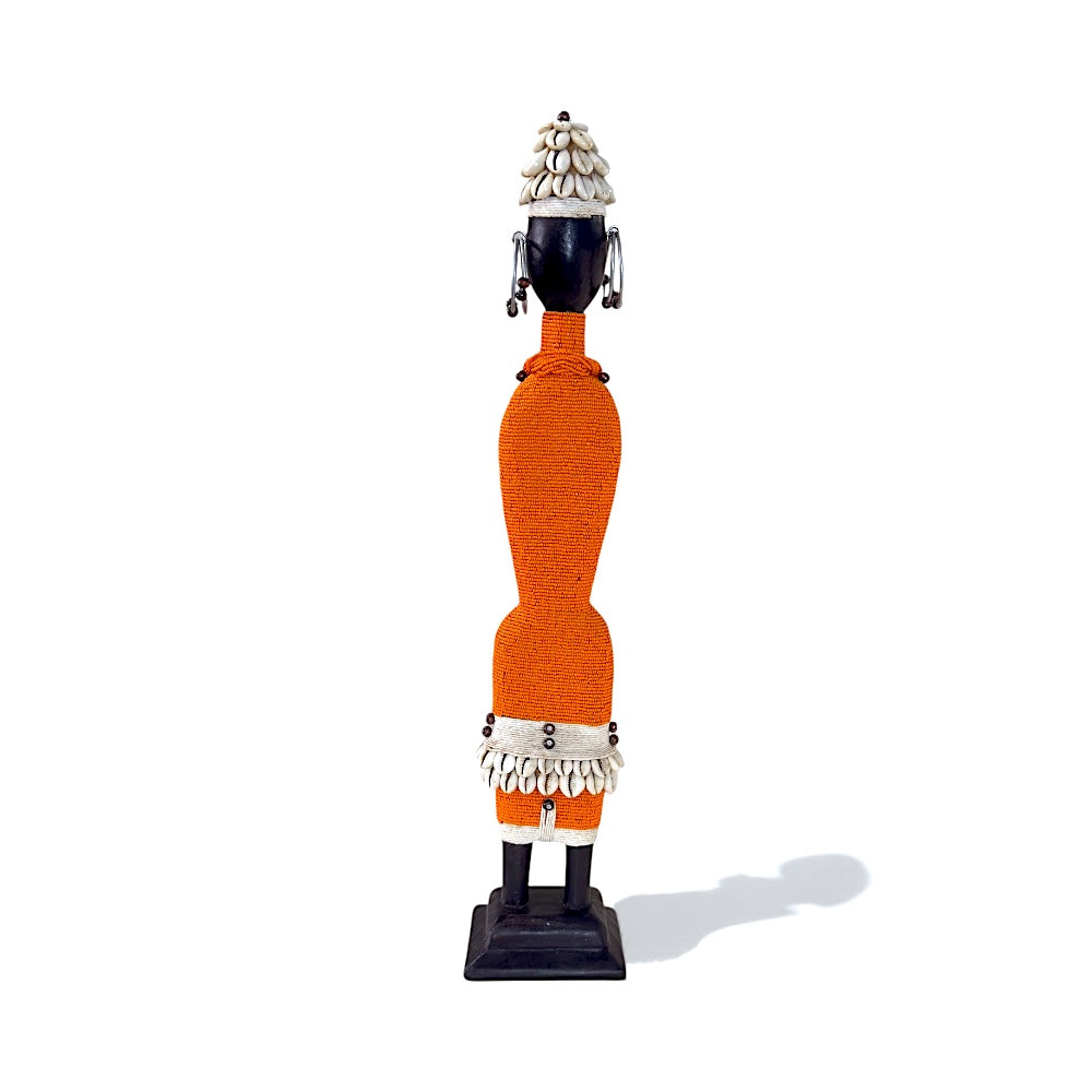 Handmade Namji Beaded Doll- Orange