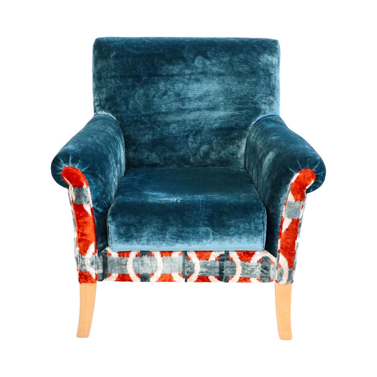 Ikat Velvet Chair