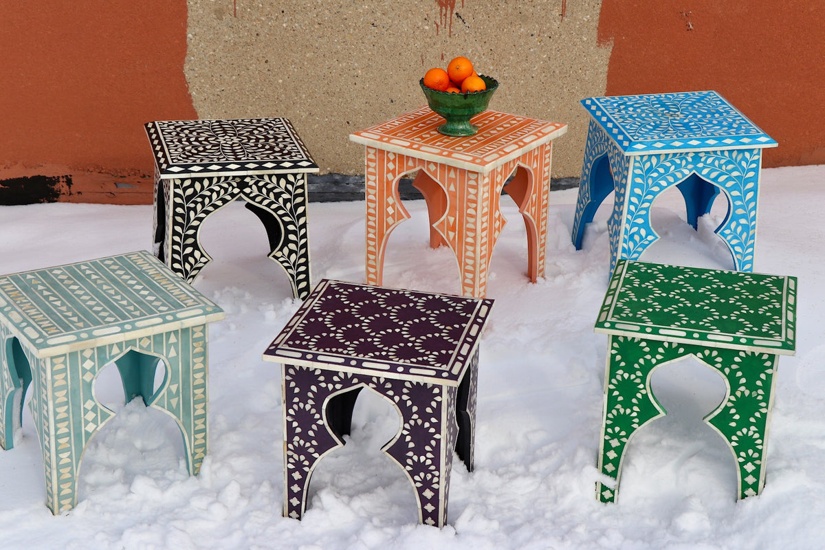 Maha Bone Inlay Table