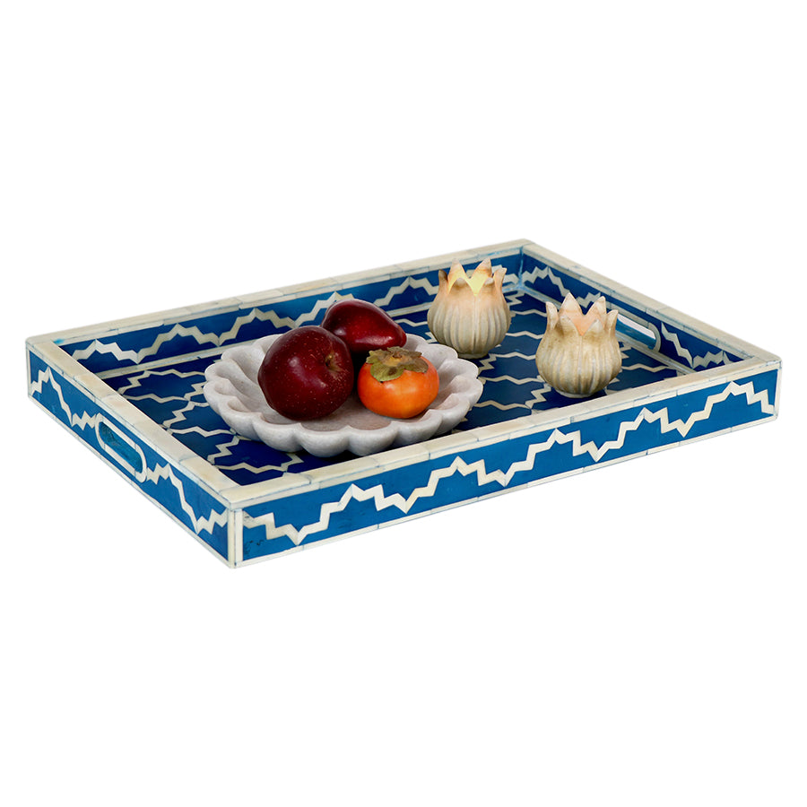 Blue Bone Inlay Tray