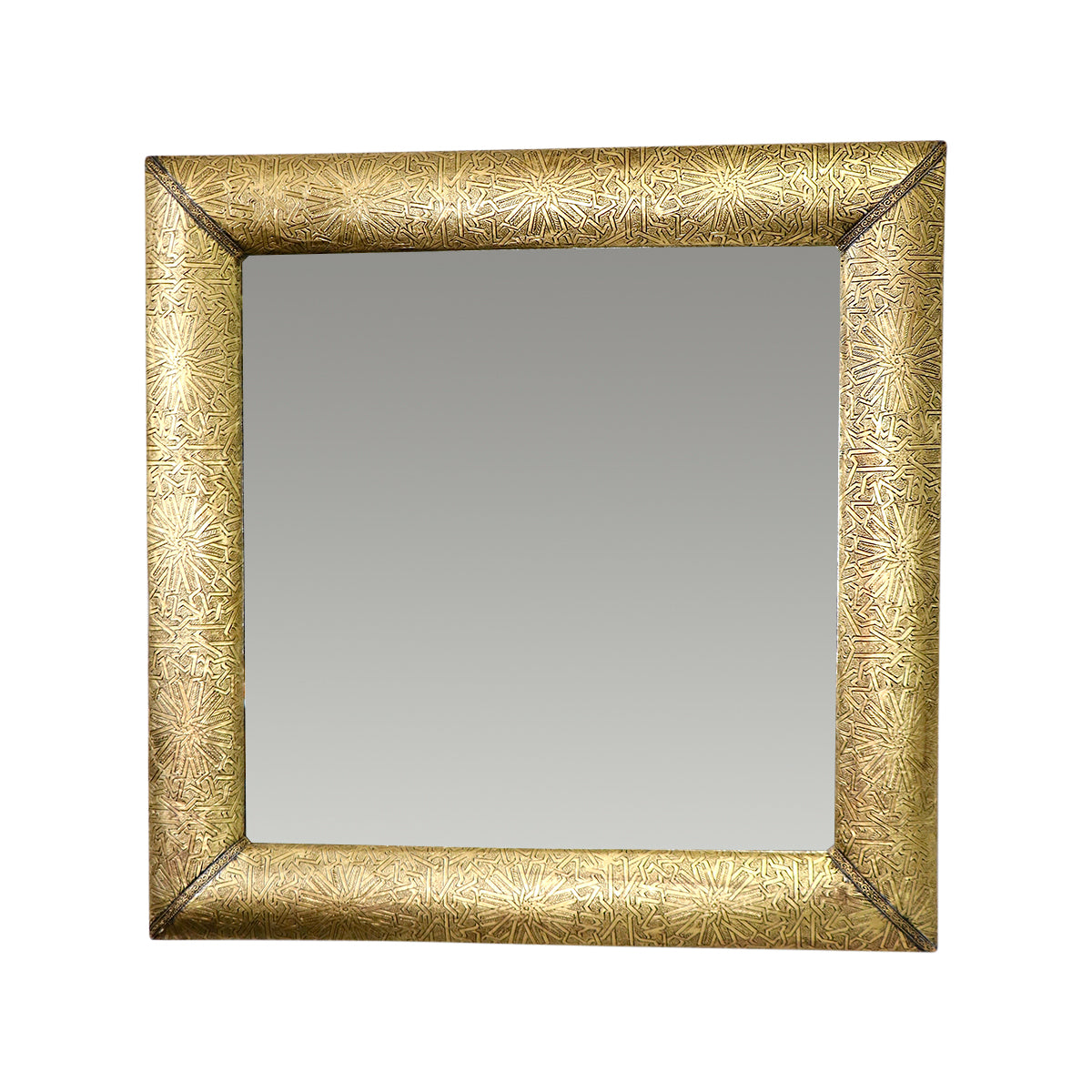 Moroccan Brass Metal Arabesque Mirror