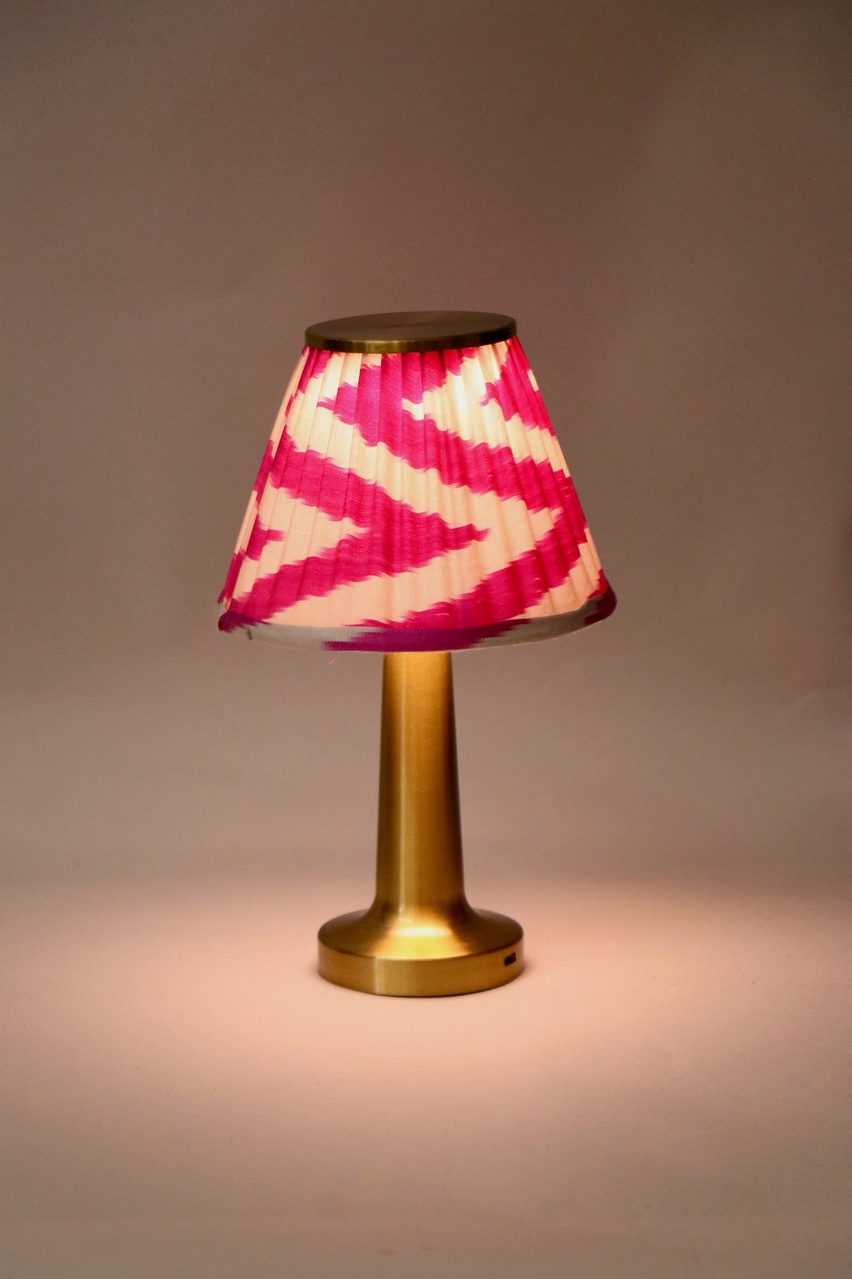 Pink Ikat Lampshade