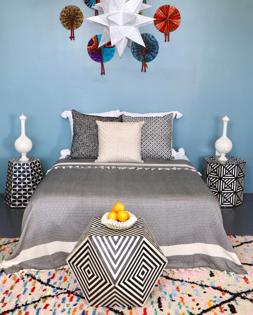 Blue Turkish Towel Blanket