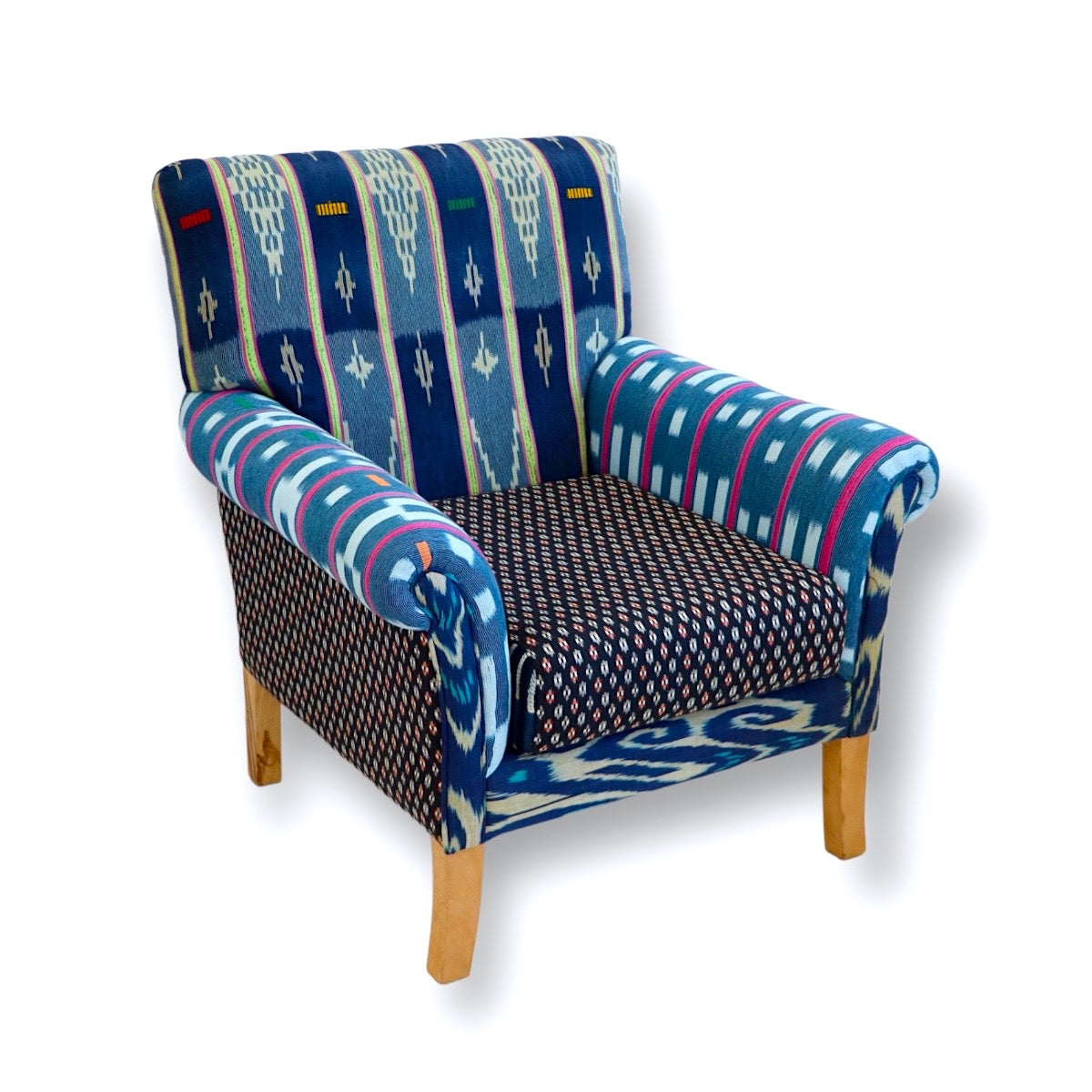 Vintage African Baule Cloth Chair