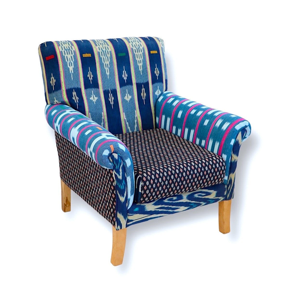 Vintage African Baule Cloth Chair