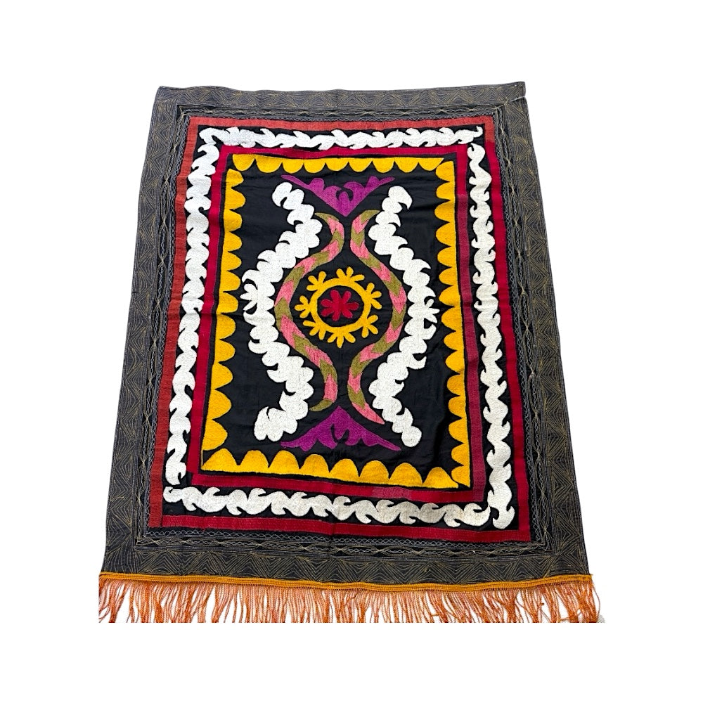 Vintage Hand-Embroidered Suzani Textile