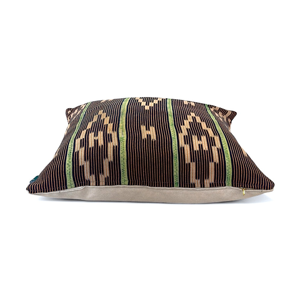 African Mudcloth Pillow- Orange