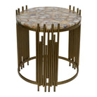 Gold Agate End Table