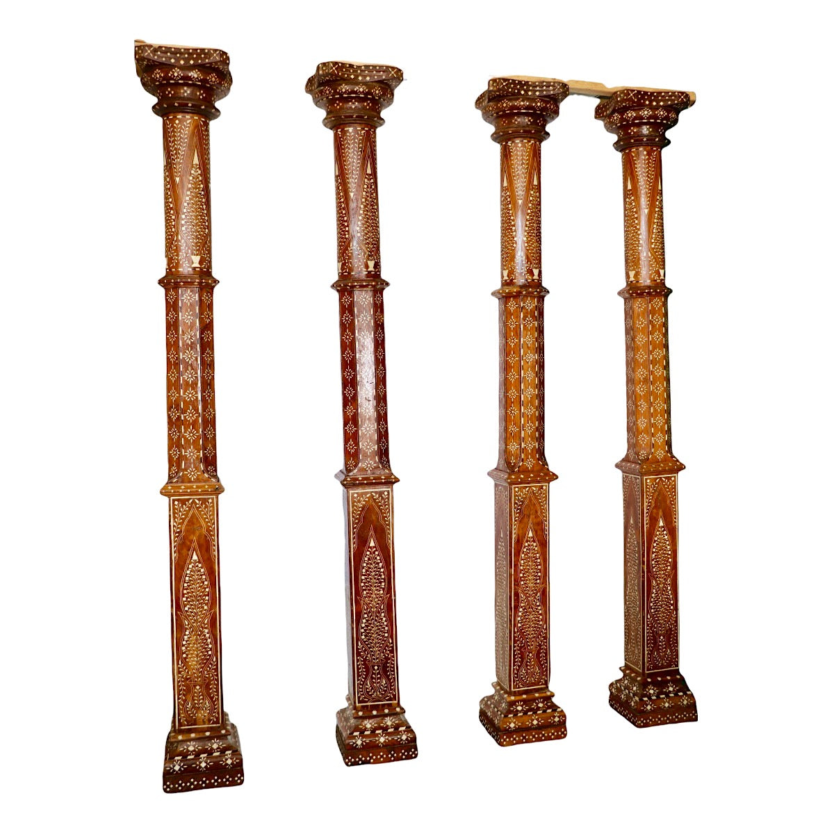 Antique  Architectural Bone Inlay Column