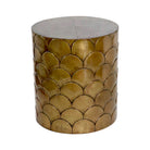 Antique Brass Drum Table