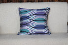 Blue & Purple Ikat Pillow