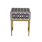 Bone Inlay BlackBerry Ikat Bedside