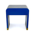 Bone Inlay Curved Bedside Table