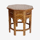 Octagonal Bone Inlay Folding Table