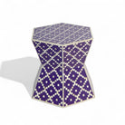 Bone Inlay Hexagon Table