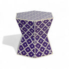 Bone Inlay Hexagon Table