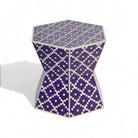 Bone Inlay Hexagon Table