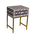 Bone Inlay BlackBerry Ikat Bedside