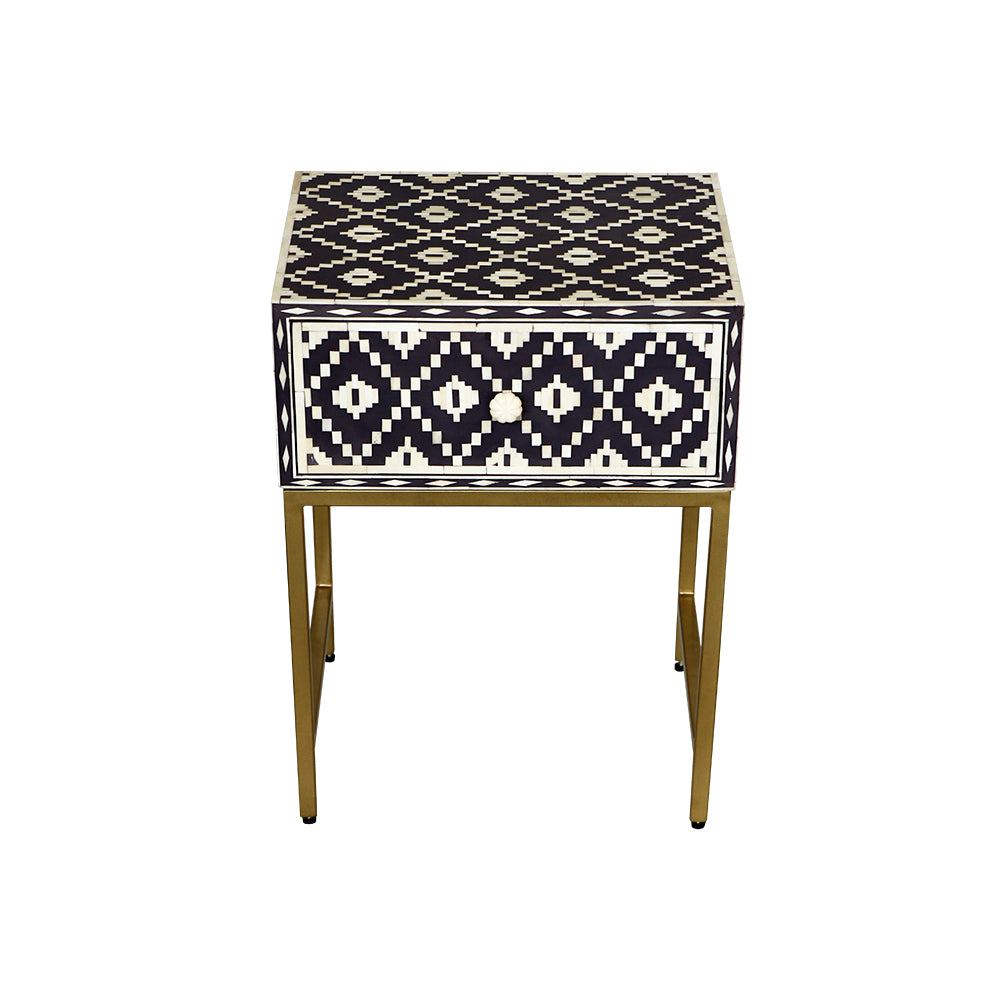 Bone Inlay BlackBerry Ikat Bedside