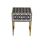 Bone Inlay BlackBerry Ikat Bedside