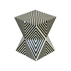 Infinity Charm Bone Inlay Side Table