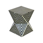 Infinity Charm Bone Inlay Side Table