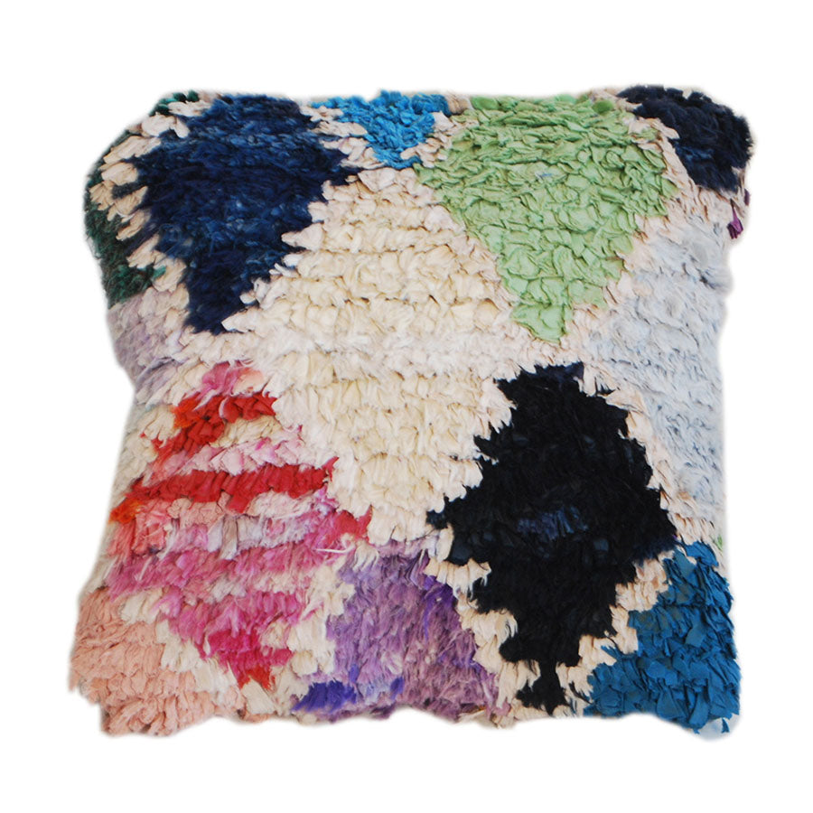 Boucherouite Rug Throw Pillow