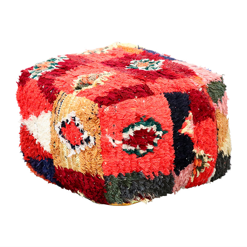 Moroccan Rug Pouf