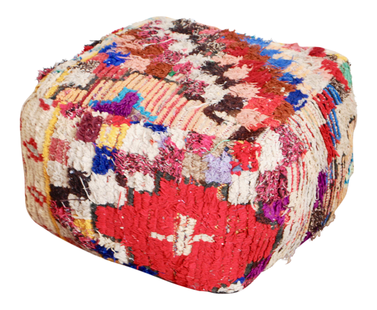 Boucherouite Rug Pouf