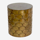 Antique Brass Drum Table
