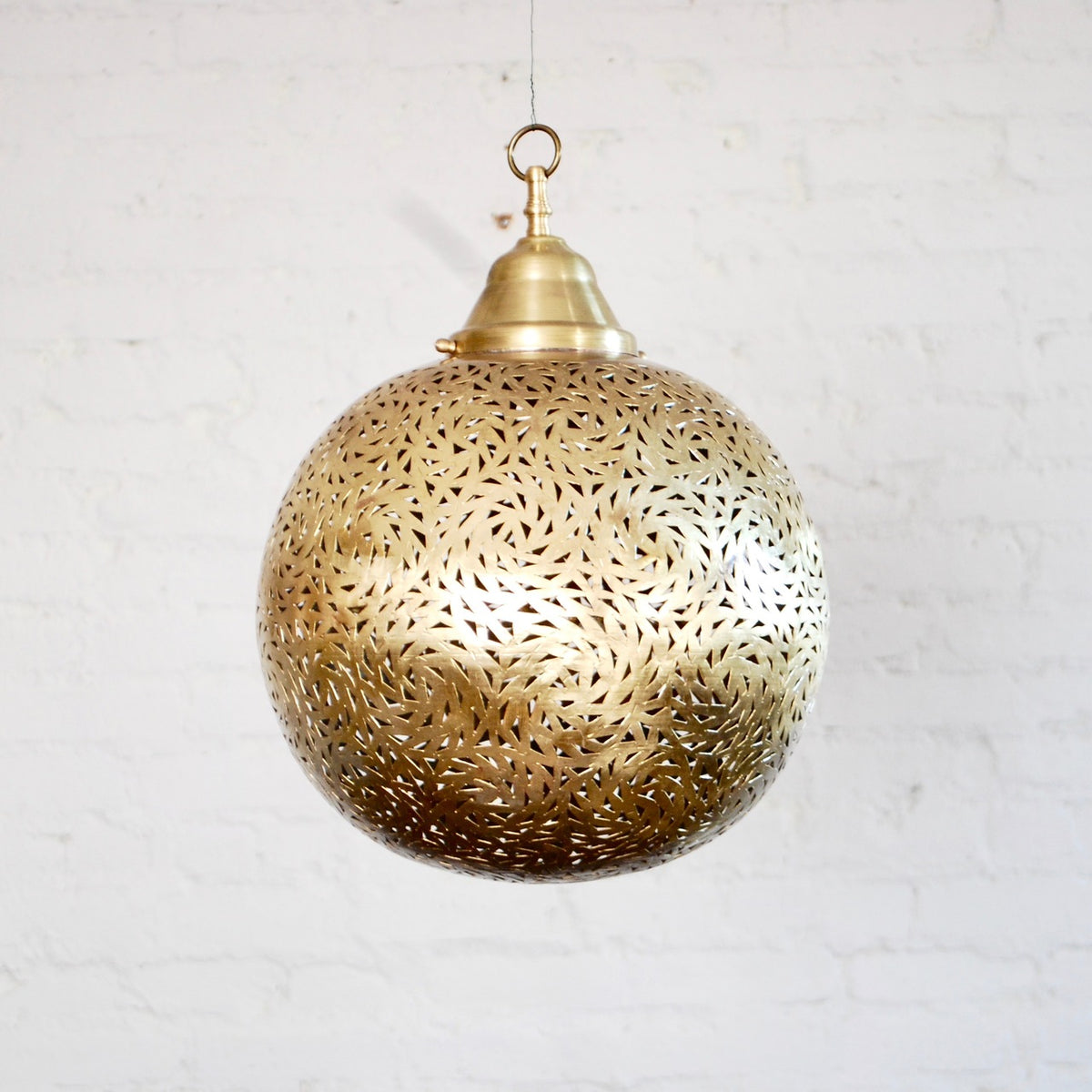 Moroccan Brass Hanging Pendant Lamp