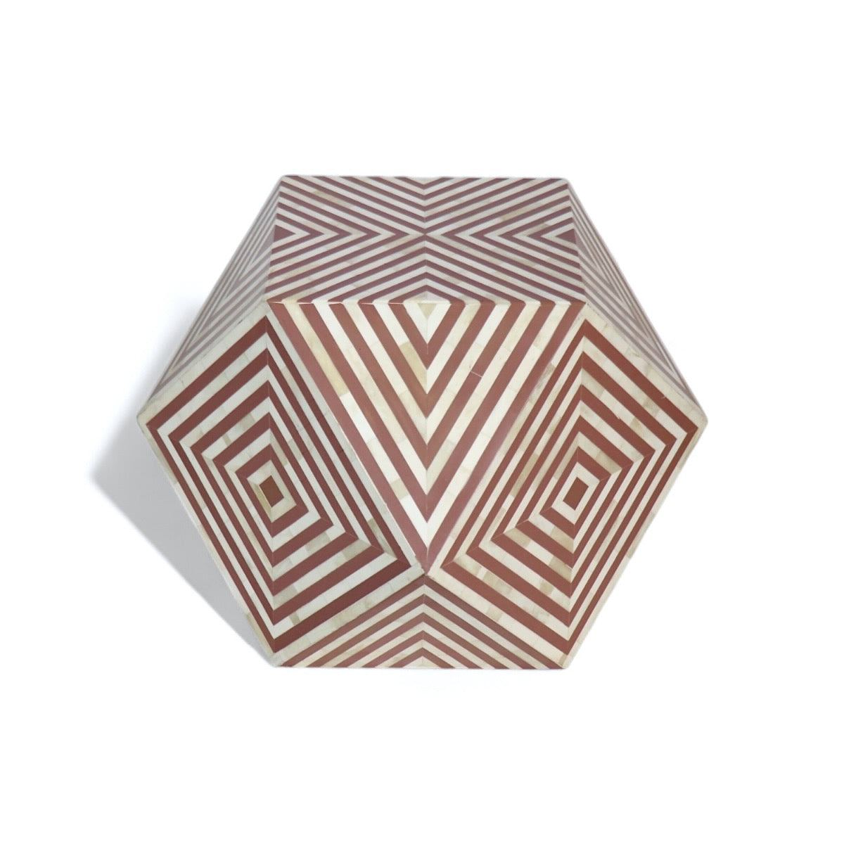 Diamond  Bone Inlay Coffee Table
