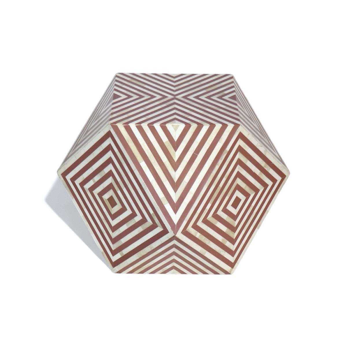 Diamond  Bone Inlay Coffee Table