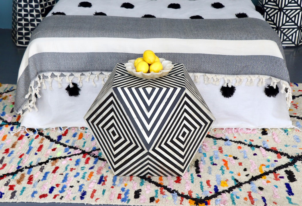 Black Turkish Towel Blanket
