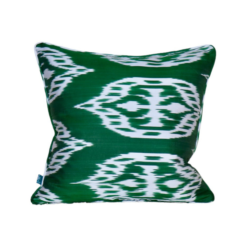 Emerald Ikat Pillow