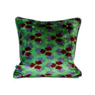 Emerald Mosaic Velvet Ikat Pillow