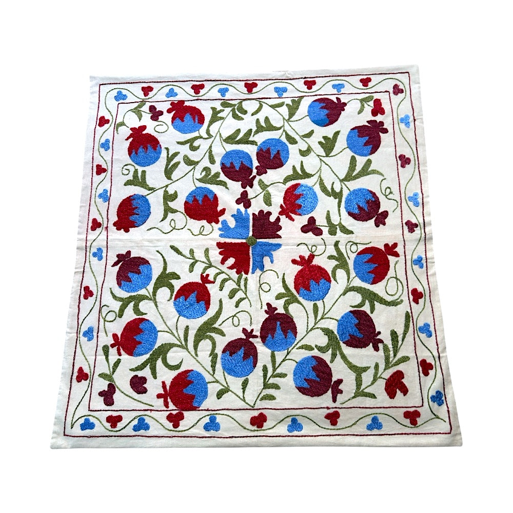 Hand-Embroidered Suzani Tablecloth