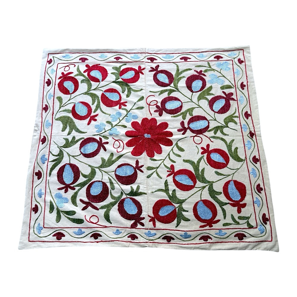 Hand-Embroidered Suzani Tablecloth