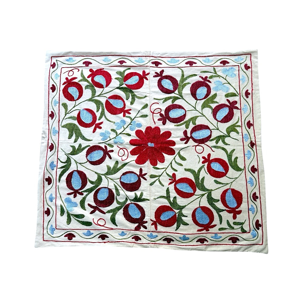 Hand-Embroidered Suzani Tablecloth