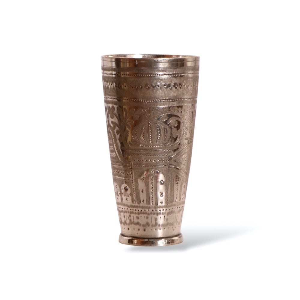 Hand Itched Silver Cup