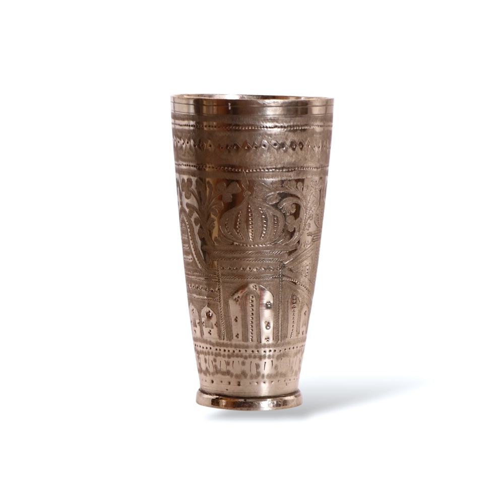 Hand Itched Silver Cup