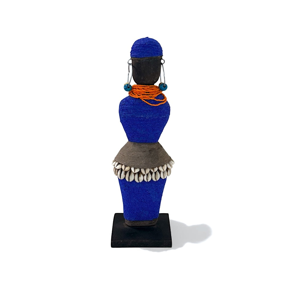 Handmade Namji Beaded Doll- Blue