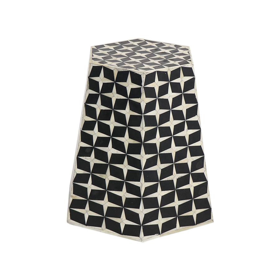 Hexagonal Bone Inlay table