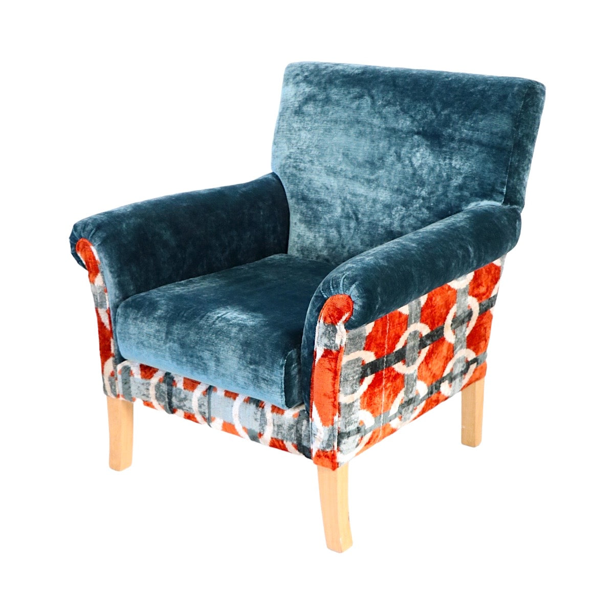 Ikat Velvet Chair