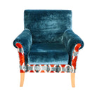 Ikat Velvet Chair