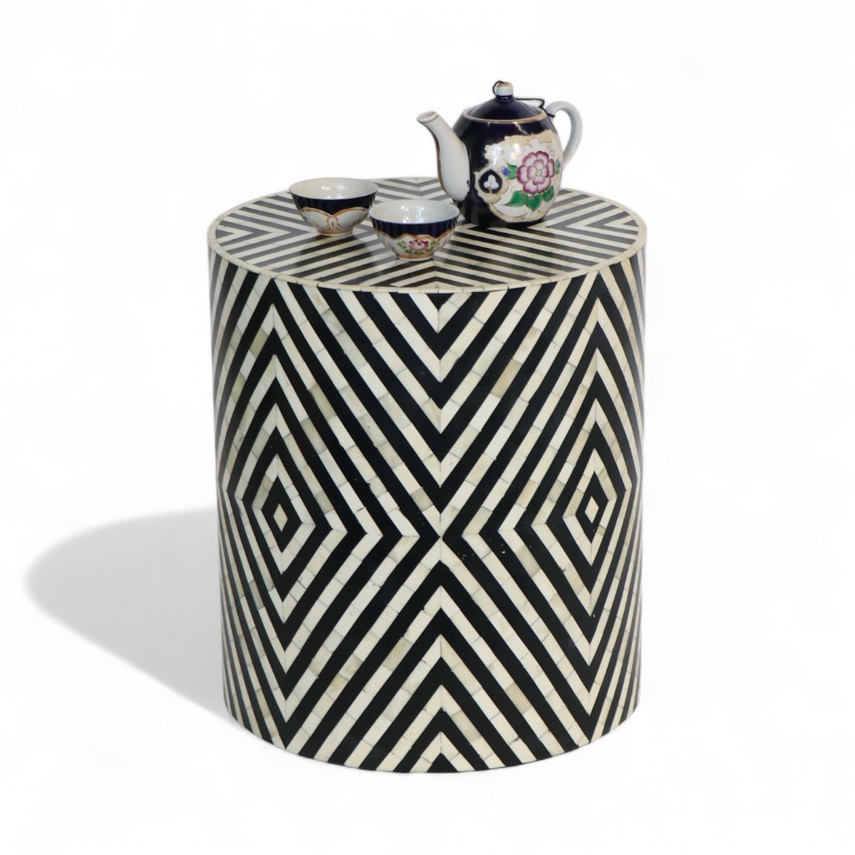 Kenya Bone Inlay Drum